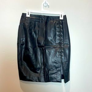 Leather Skirt 8 New w/ Tags